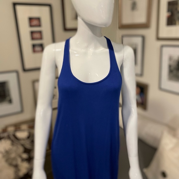Splendid Royal Blue Racer Back Short Dress - Picture 3 of 4
